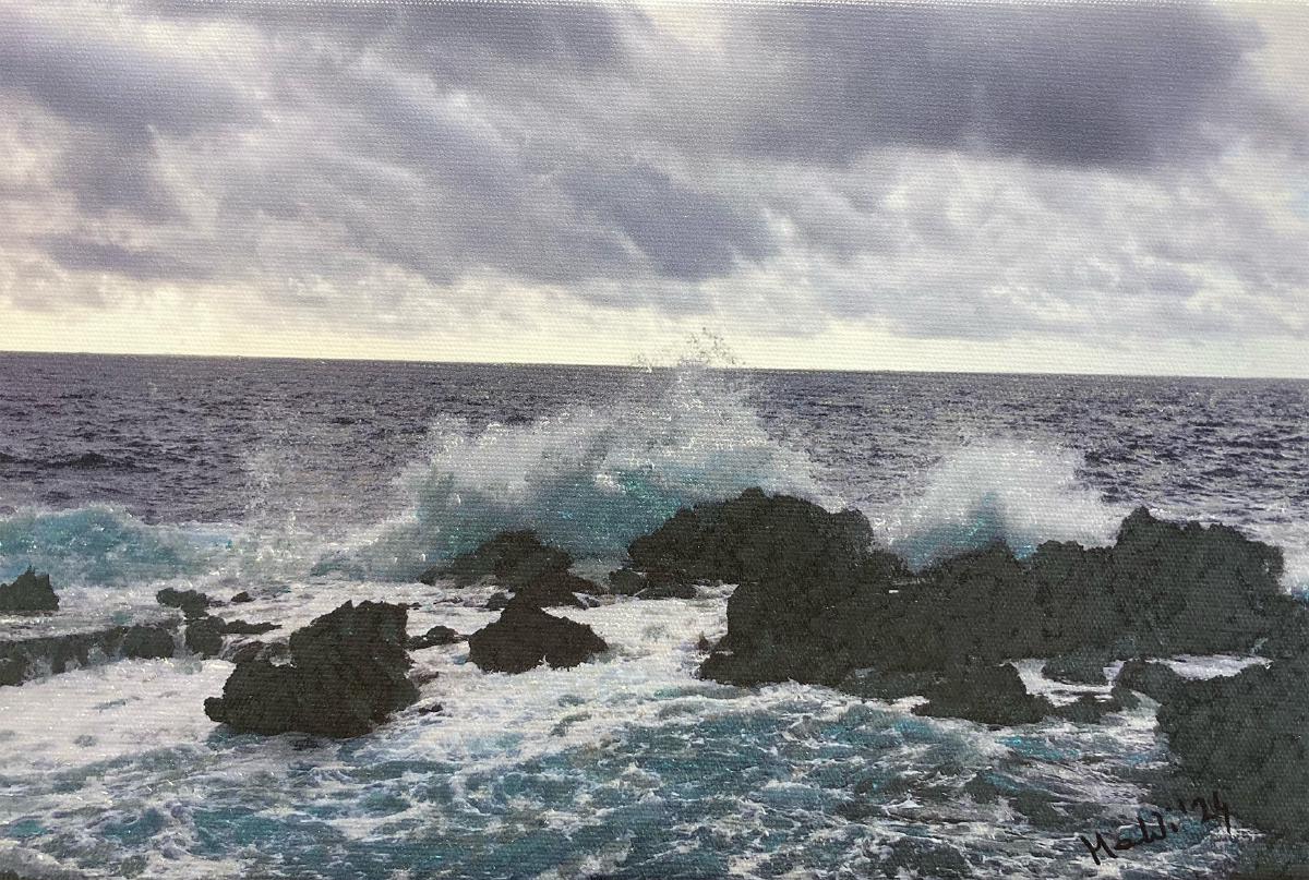 Die Welle auf dem Felsen